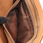 Celine Clutch Macadam Beige Brown Canvas Leather Second — view 7