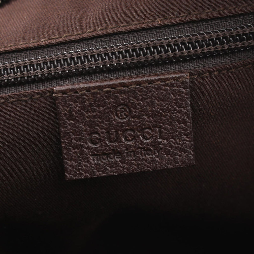 Gucci Shoulder Bag GG Canvas Beige Dark Brown — view 4