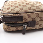 Gucci Shoulder Bag GG Canvas Beige Dark Brown — view 8