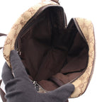 Gucci Shoulder Bag GG Canvas Beige Dark Brown — view 3