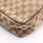 Gucci Shoulder Bag GG Canvas Beige Dark Brown — view 7