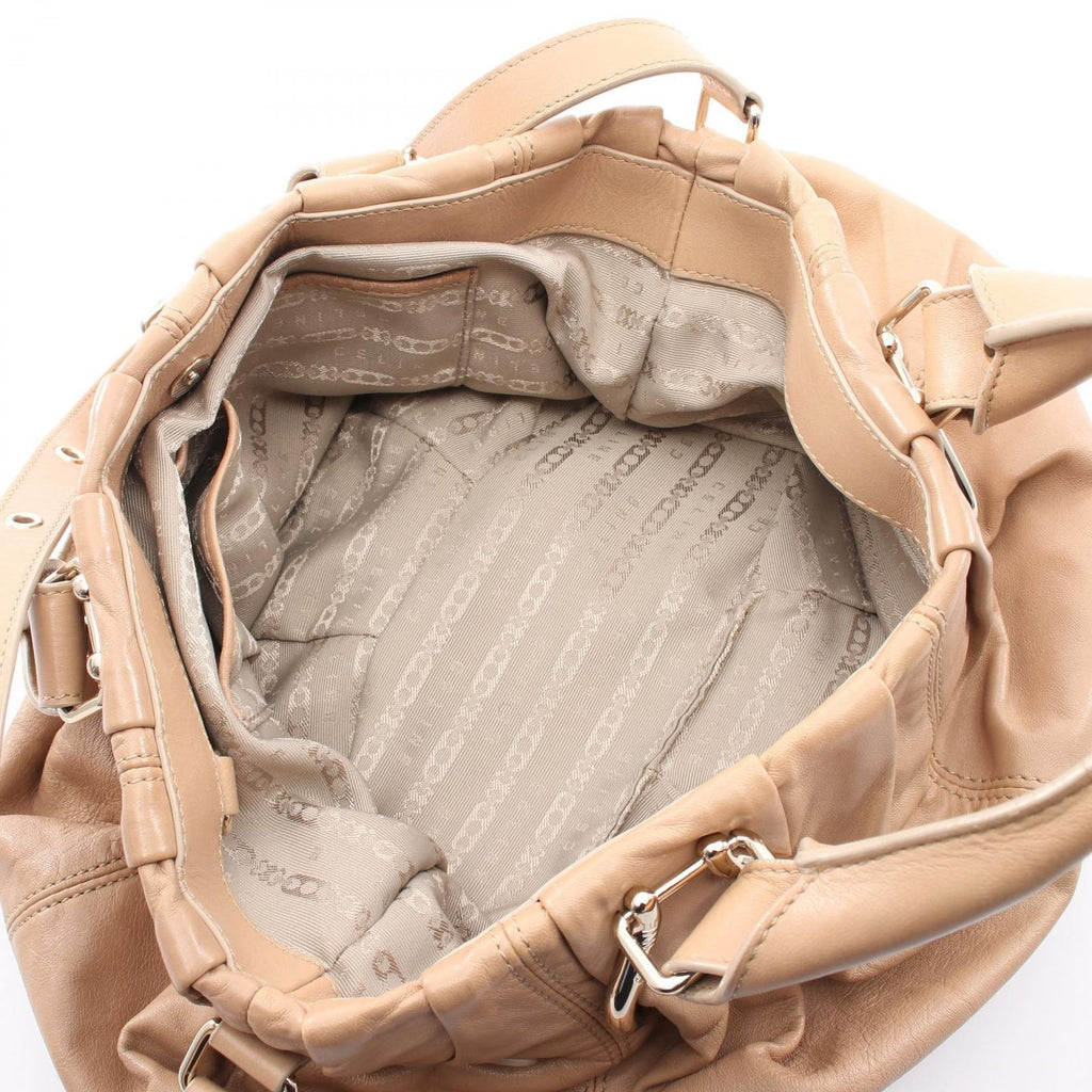 Celine Handbag Pillow Small 2-Way Beige Leather Shoulder — view 3