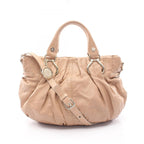 Celine Handbag Pillow Small 2-Way Beige Leather Shoulder