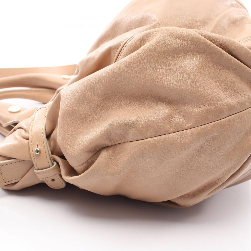 Celine Handbag Pillow Small 2-Way Beige Leather Shoulder — view 6