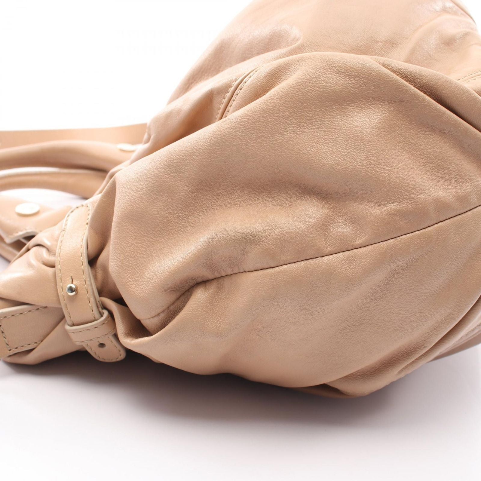 Celine Handbag Pillow Small 2-Way Beige Leather Shoulder — view 6