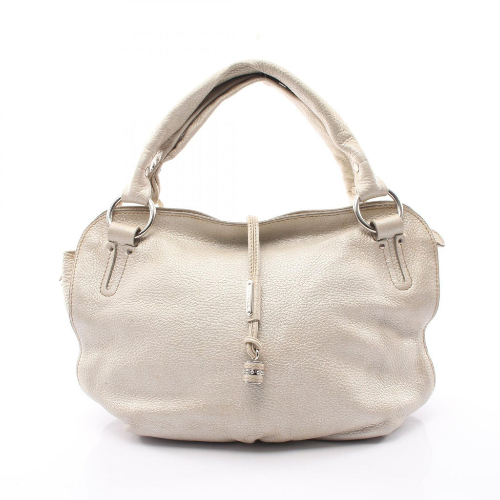 Celine Handbag Bittersweet Metallic Silver Leather Hand