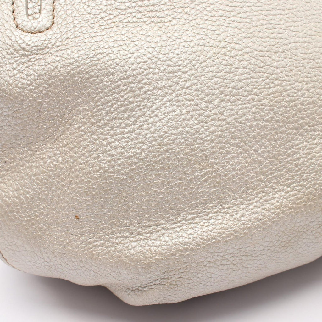 Celine Handbag Bittersweet Metallic Silver Leather Hand — view 5