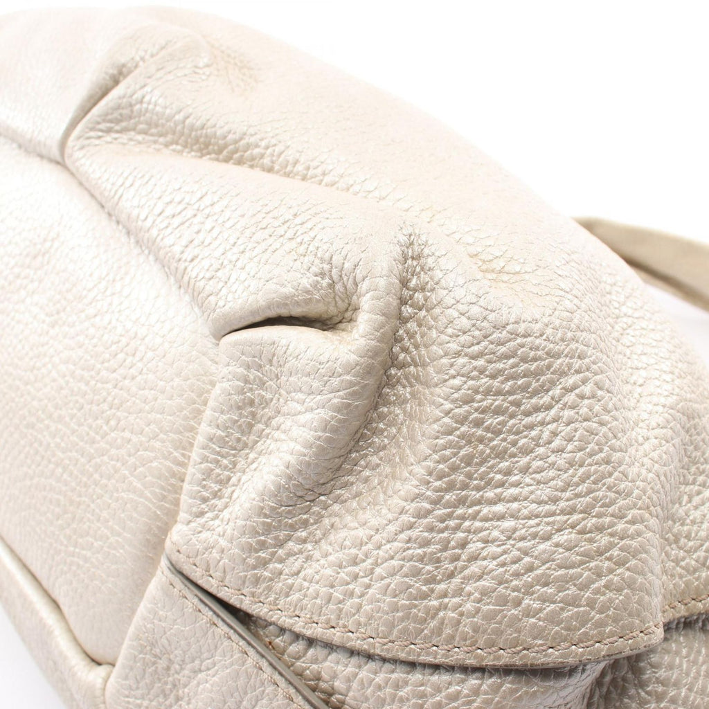 Celine Handbag Bittersweet Metallic Silver Leather Hand — view 7