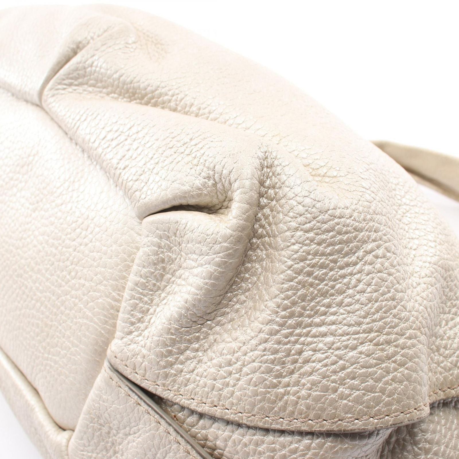 Celine Handbag Bittersweet Metallic Silver Leather Hand — view 7