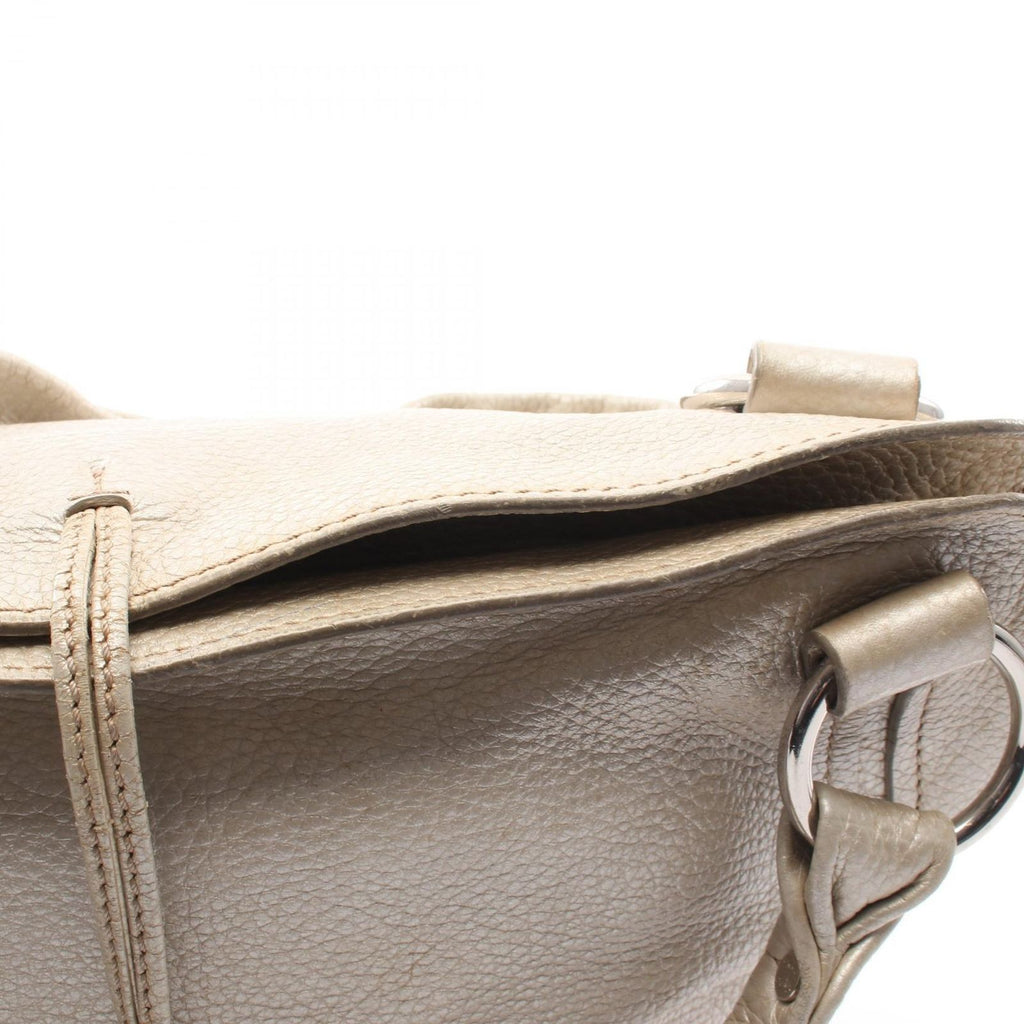 Celine Handbag Bittersweet Metallic Silver Leather Hand — view 9