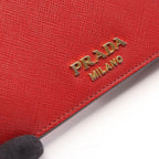 Prada Shoulder Bag Red Saffiano Leather Chain — view 8