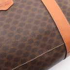 Celine Tote Macadam Brown Dark Canvas Leather — view 5