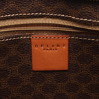 Celine Tote Macadam Brown Dark Canvas Leather — view 4