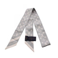 Louis Vuitton Scarf Bandeau BB Monogram Silhouette Gray Ribbon Silk