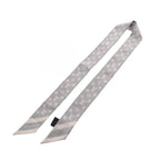 Louis Vuitton Scarf Bandeau BB Monogram Silhouette Gray Ribbon Silk — view 2