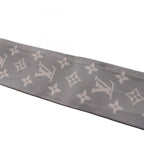 Louis Vuitton Scarf Bandeau BB Monogram Silhouette Gray Ribbon Silk — view 8