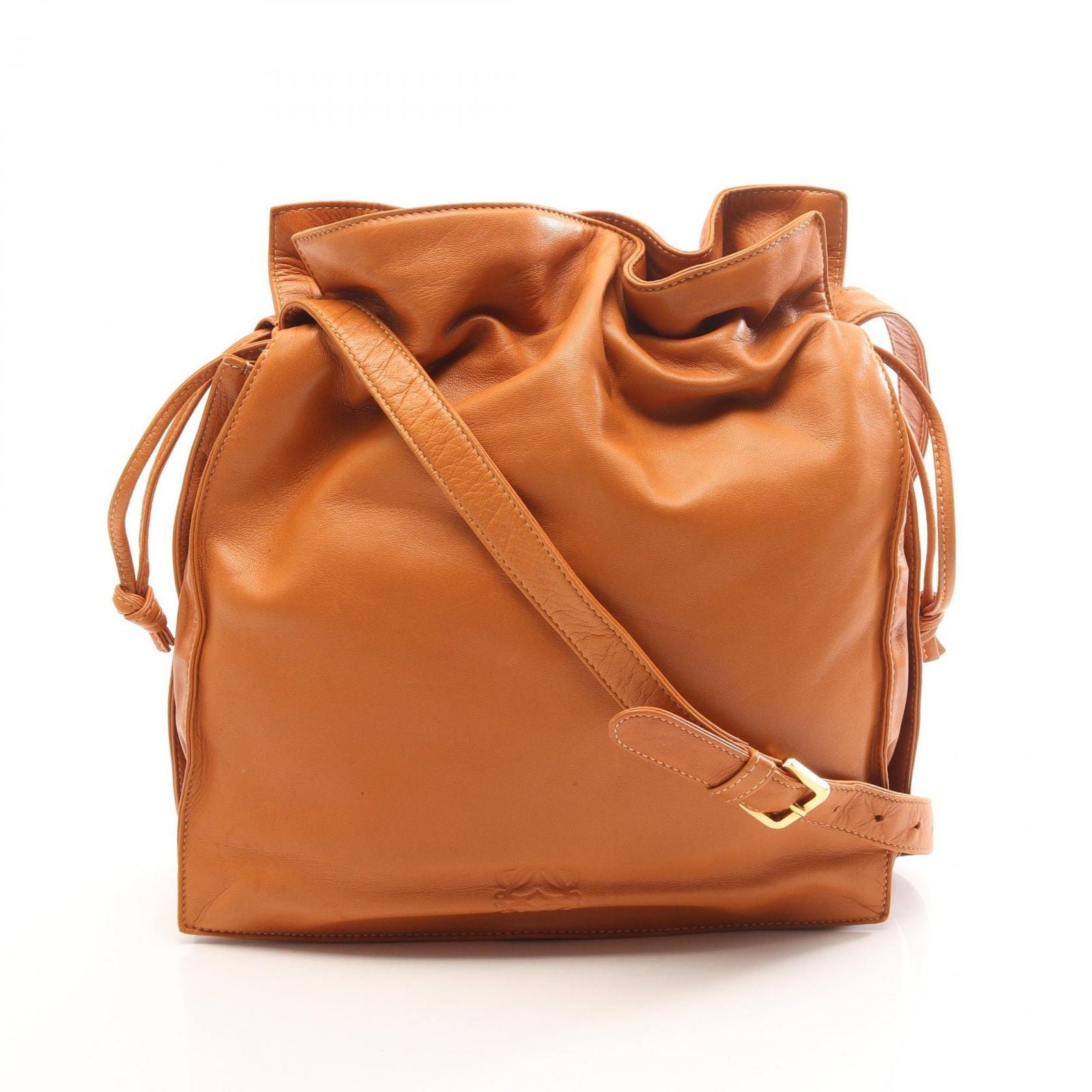 Loewe Shoulder Bag Anagram Brown Leather