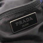 Prada Tote Triangle Logo Camouflage 2-Way Blue Black Nylon Saffiano Leather — view 4
