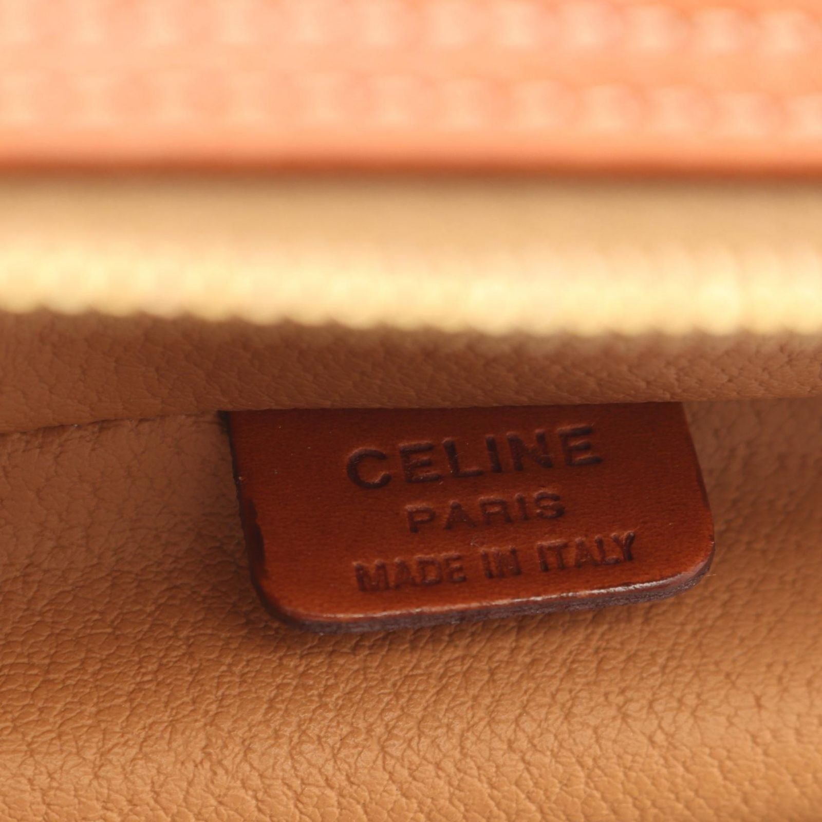 Celine Handbag Macadam Brown Canvas Leather Vanity — view 4