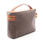 Celine Handbag Macadam Brown Canvas Leather Vanity — view 2