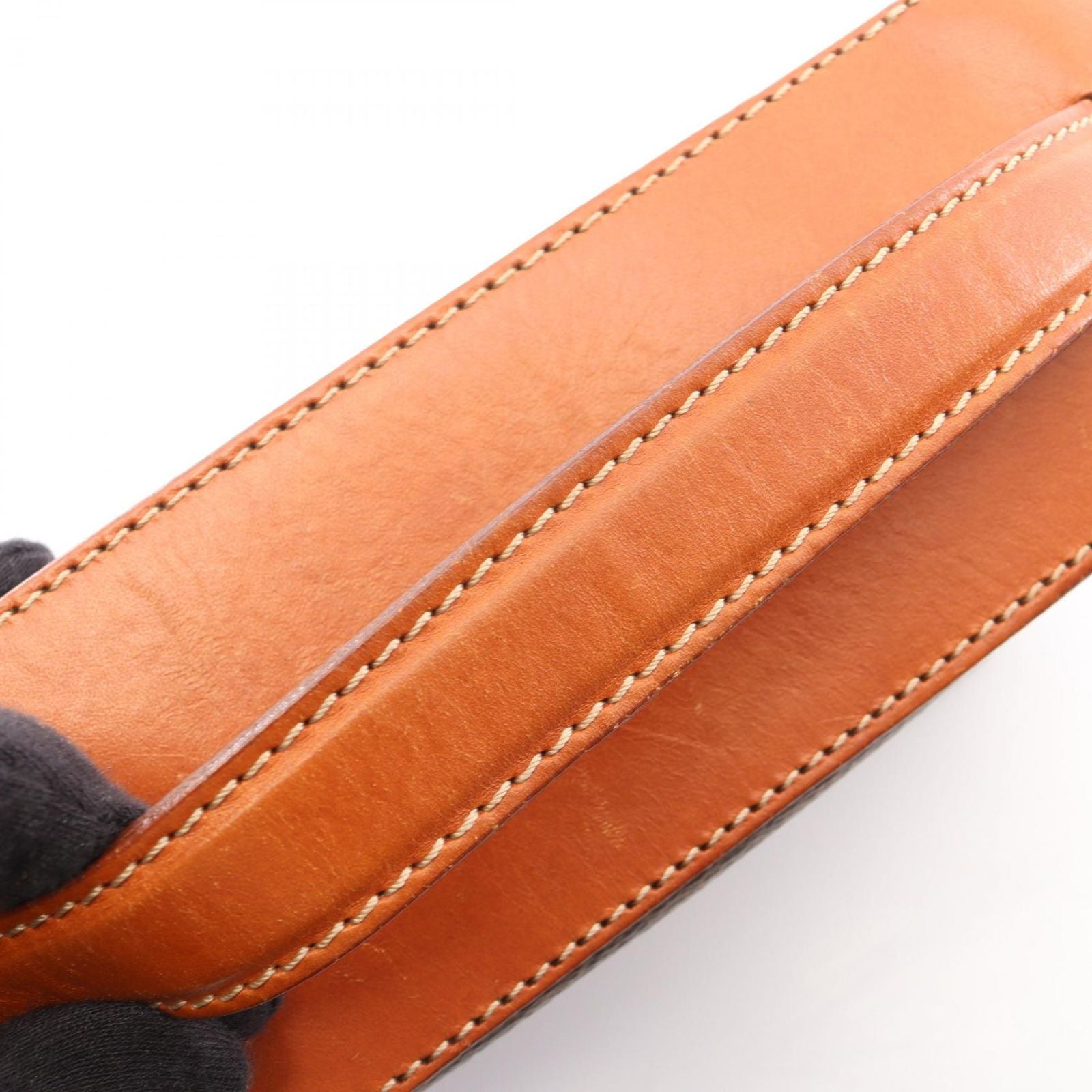 Celine Handbag Macadam Brown Canvas Leather Vanity — view 7
