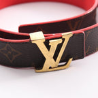 Louis Vuitton Belt Ceinture Initial Gold Reversible Leather — view 2