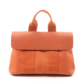 Hermes Handbag Valparaiso PM Potiron Leather Canvas