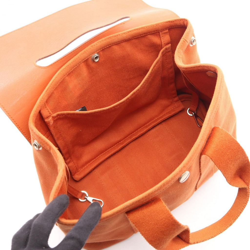 Hermes Handbag Valparaiso PM Potiron Leather Canvas — view 3