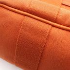 Hermes Handbag Valparaiso PM Potiron Leather Canvas — view 9