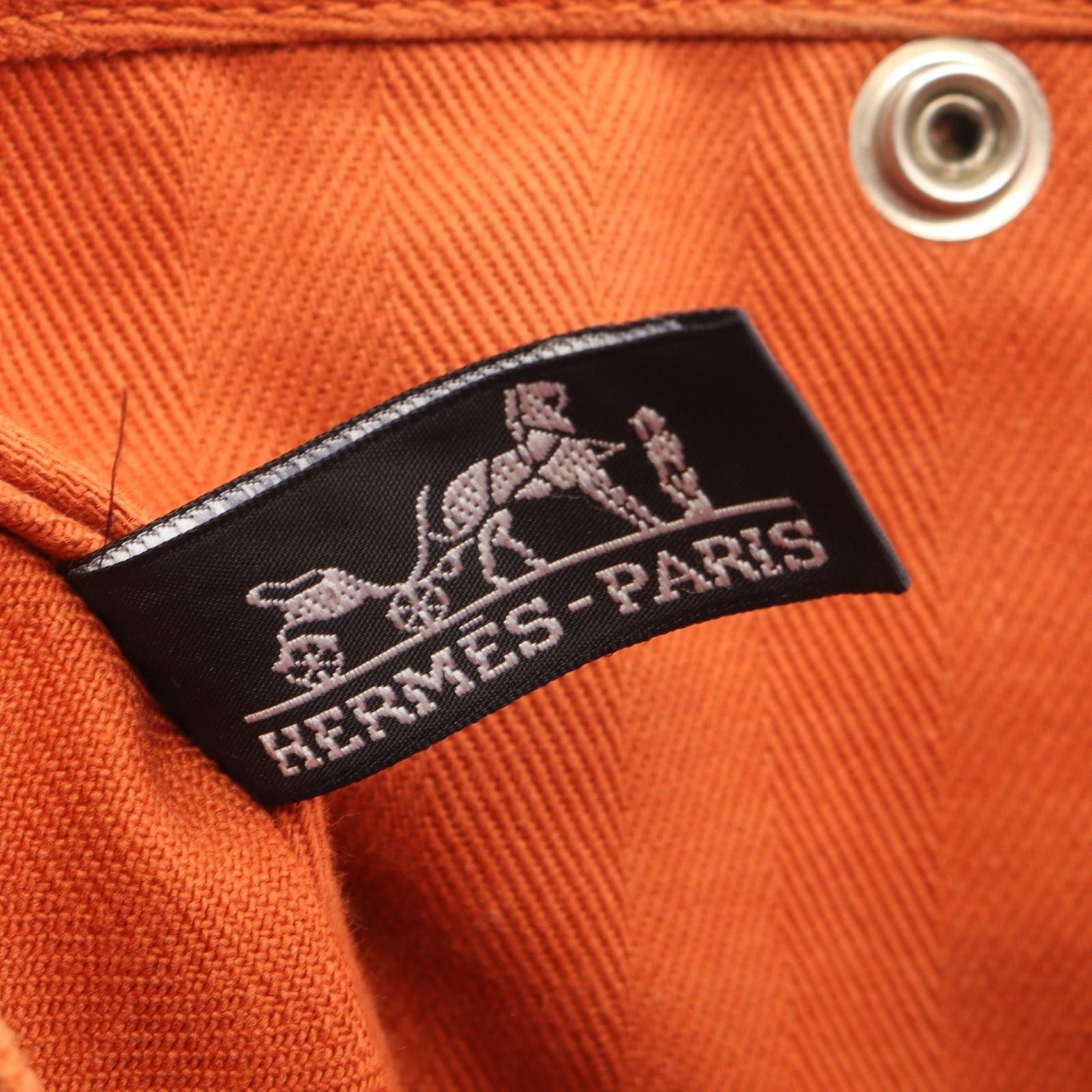 Hermes Handbag Valparaiso PM Potiron Leather Canvas — view 4