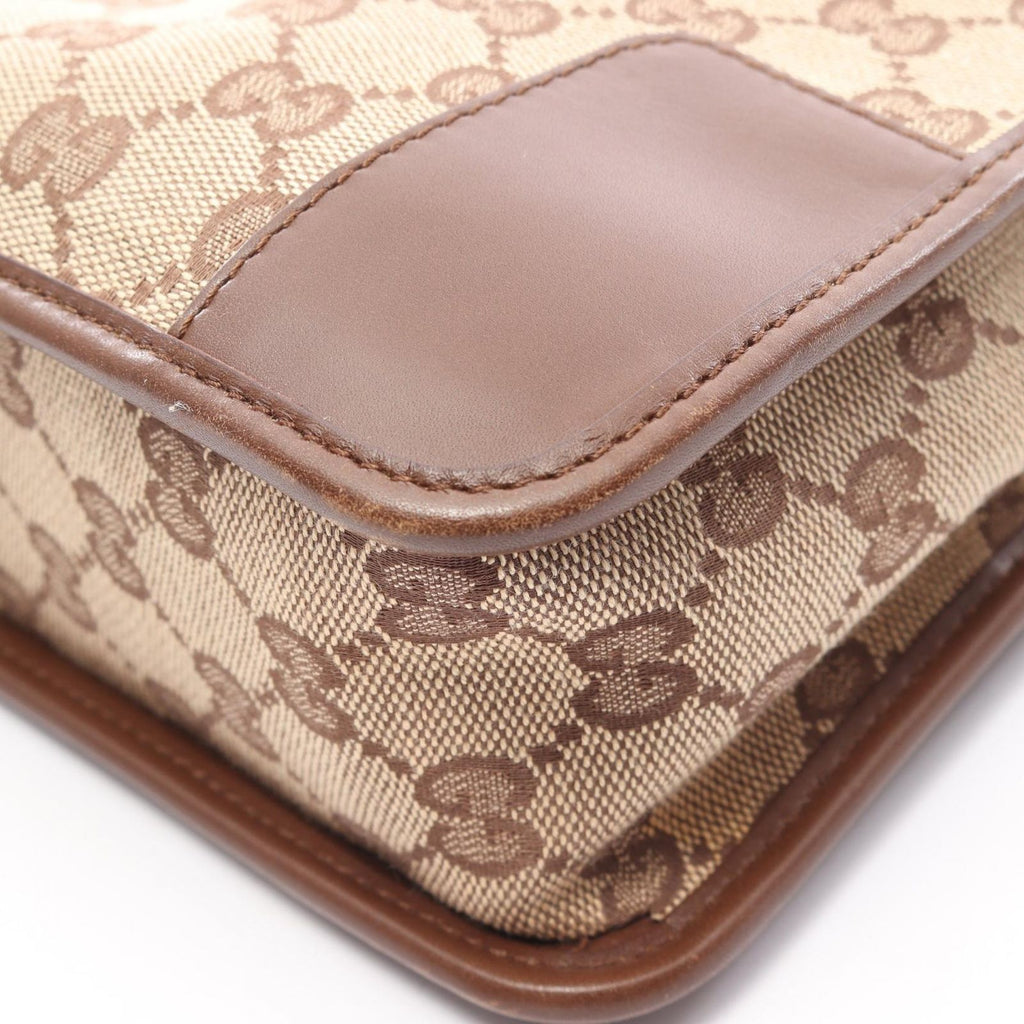 Gucci Shoulder Bag GG Canvas 001 Beige Brown — view 6