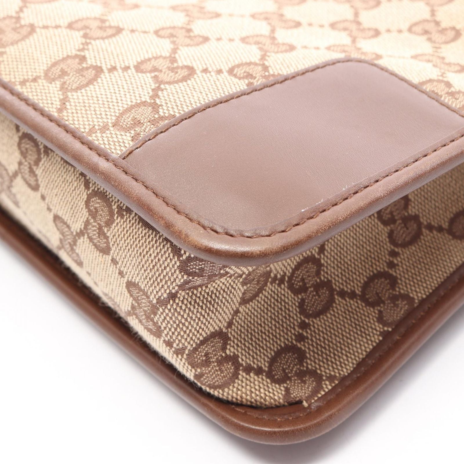Gucci Shoulder Bag GG Canvas 001 Beige Brown — view 8