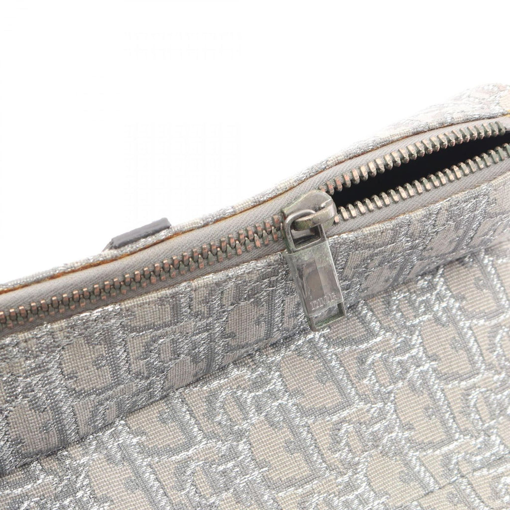 Dior Waist Bag Saddle Oblique Gray Canvas Leather — view 5