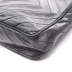Chanel Shoulder Bag CC Logo Diamond Stitch Black Lambskin CC Chain — view 8