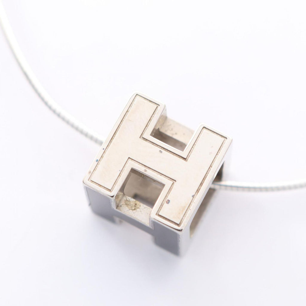 Hermes Necklace Cage Ash Cube Stainless Steel — view 7