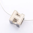 Hermes Necklace Cage Ash Cube Stainless Steel — view 7
