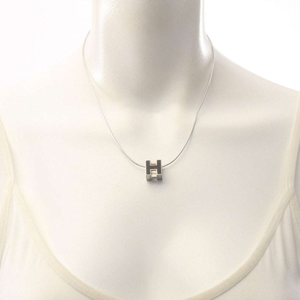 Hermes Necklace Cage Ash Cube Stainless Steel — view 5
