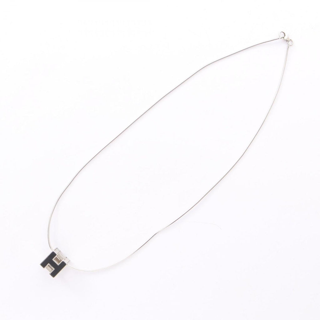Hermes Necklace Cage Ash Cube Stainless Steel — view 2