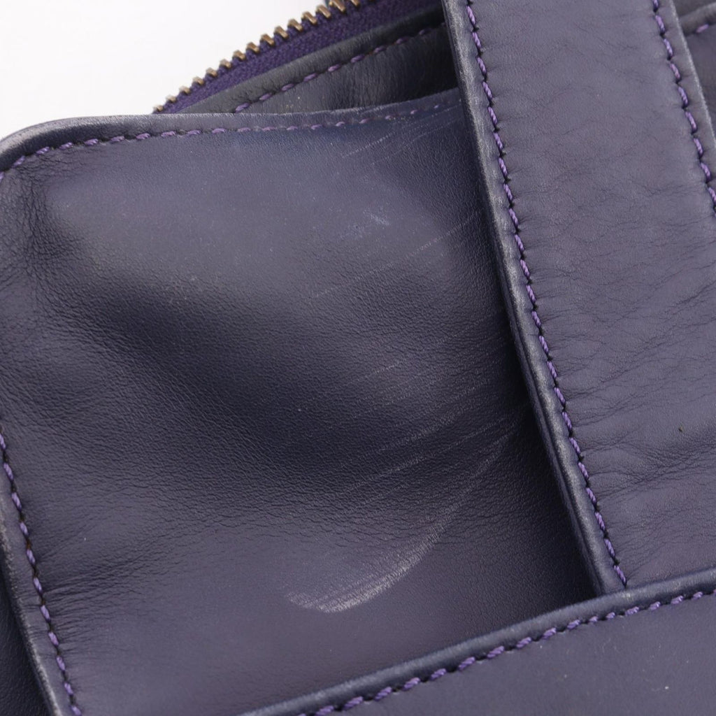 Celine Tote Circle Logo Navy Leather — view 9