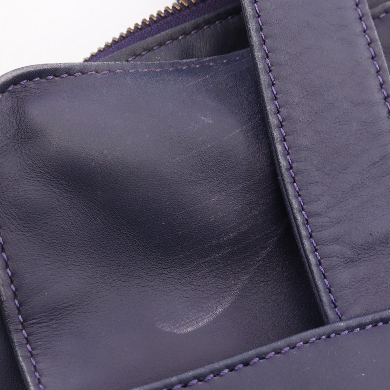 Celine Tote Circle Logo Navy Leather — view 9