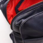 Celine Tote Circle Logo Navy Leather — view 5