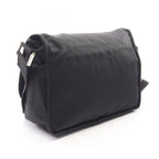 Fendi Shoulder Bag Logo Plate Black Nylon — view 2
