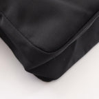 Fendi Shoulder Bag Logo Plate Black Nylon — view 6