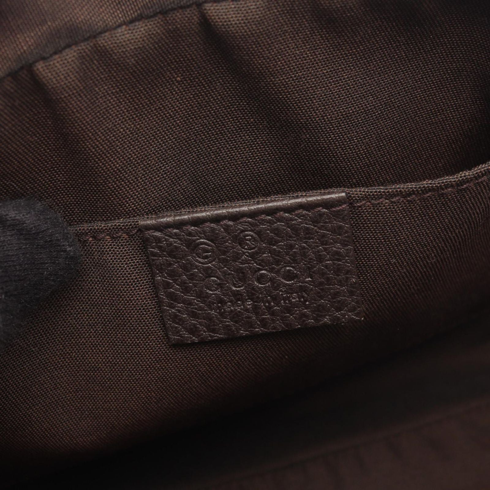 Gucci Waist Bag GG Crystal Beige Dark Brown Canvas Leather — view 4