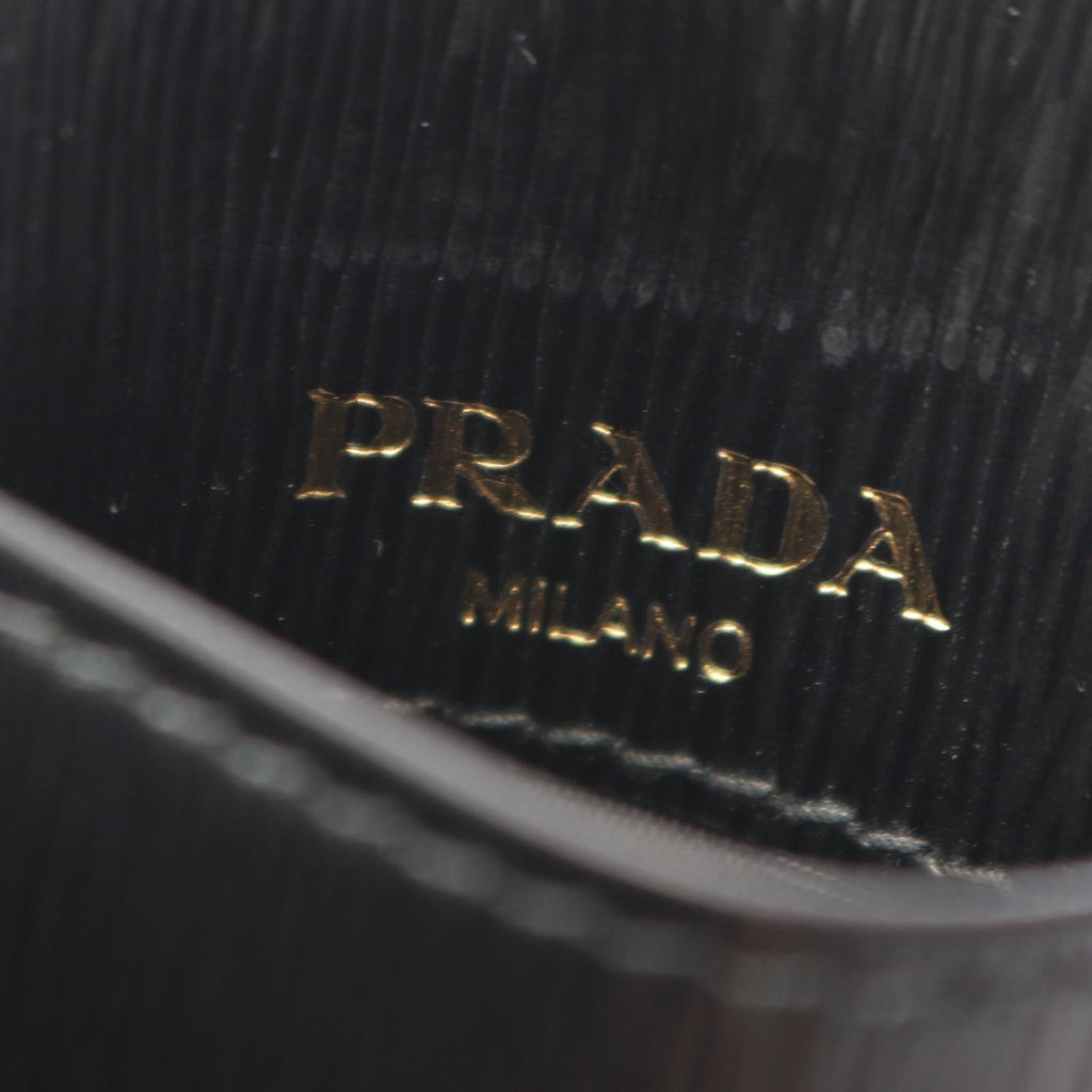 Prada Card Case Vitello Move Black Leather — view 4