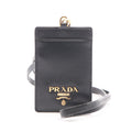 Prada Card Case Vitello Move Black Leather