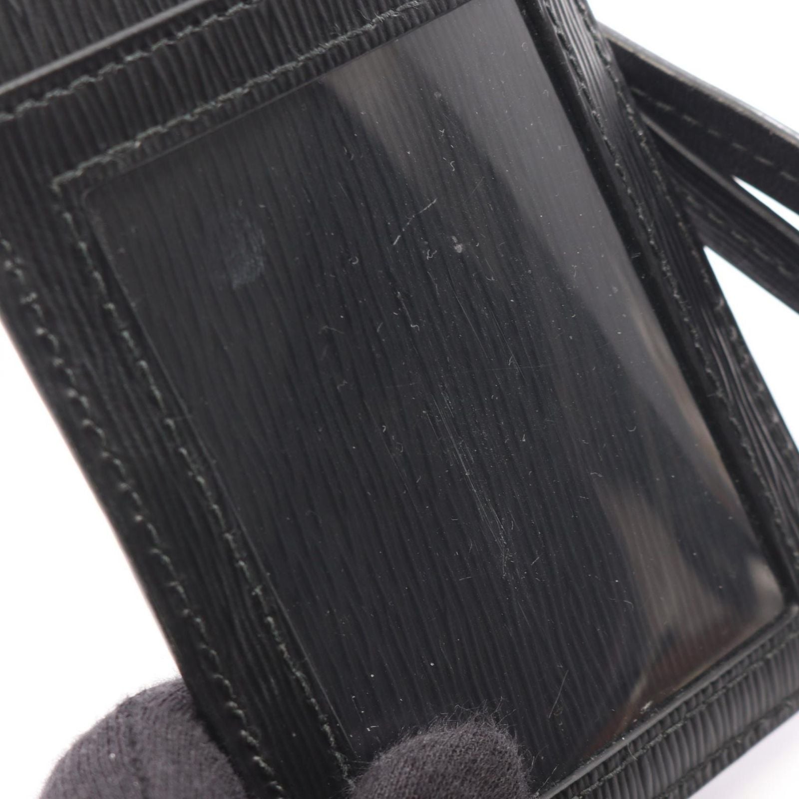 Prada Card Case Vitello Move Black Leather — view 5