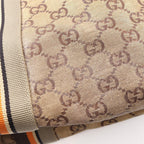 Gucci Tote GG Pattern Gold Canvas Crystal — view 6