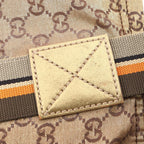 Gucci Tote GG Pattern Gold Canvas Crystal — view 9