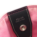 Celine Tote Tie Dye Pink Black Canvas Leather — view 4